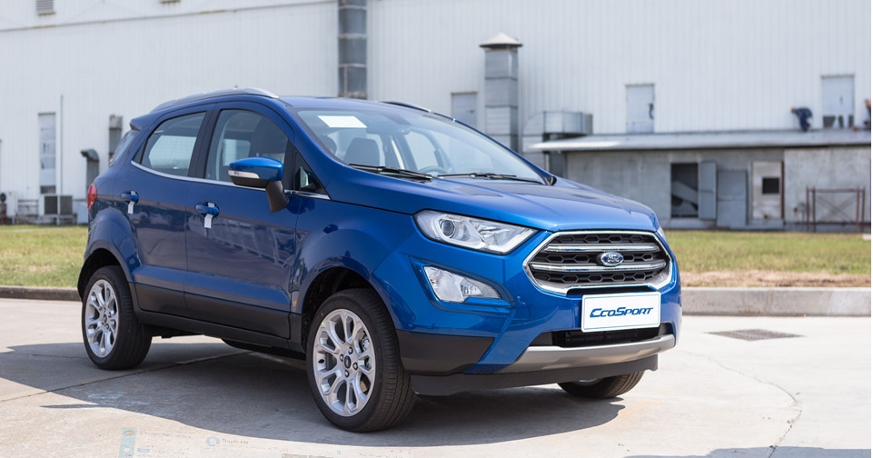 xe ford ecosport moi 2018 2019 mau xanh